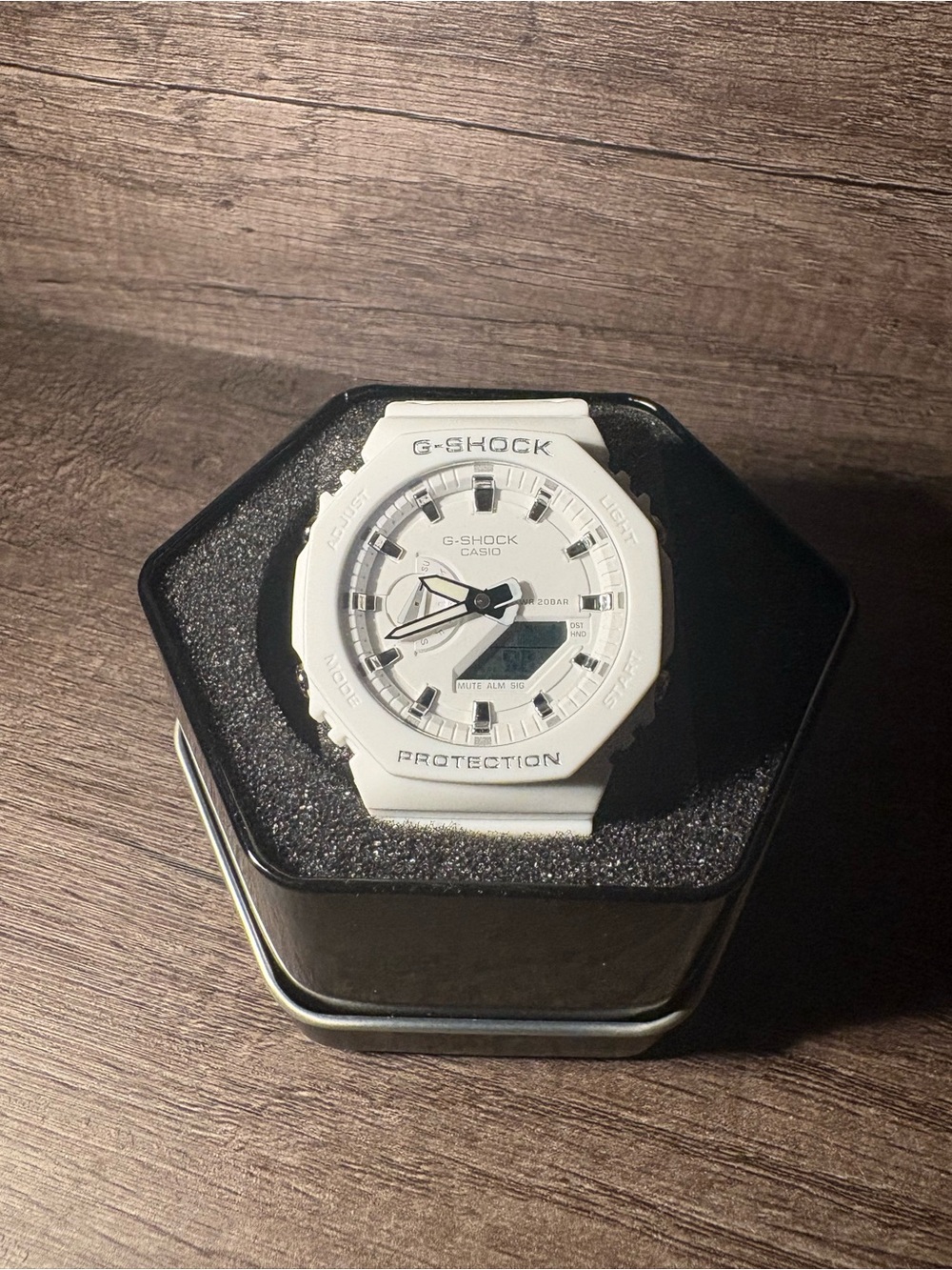G-Shock White Resin Analog-Digital Sport Watch